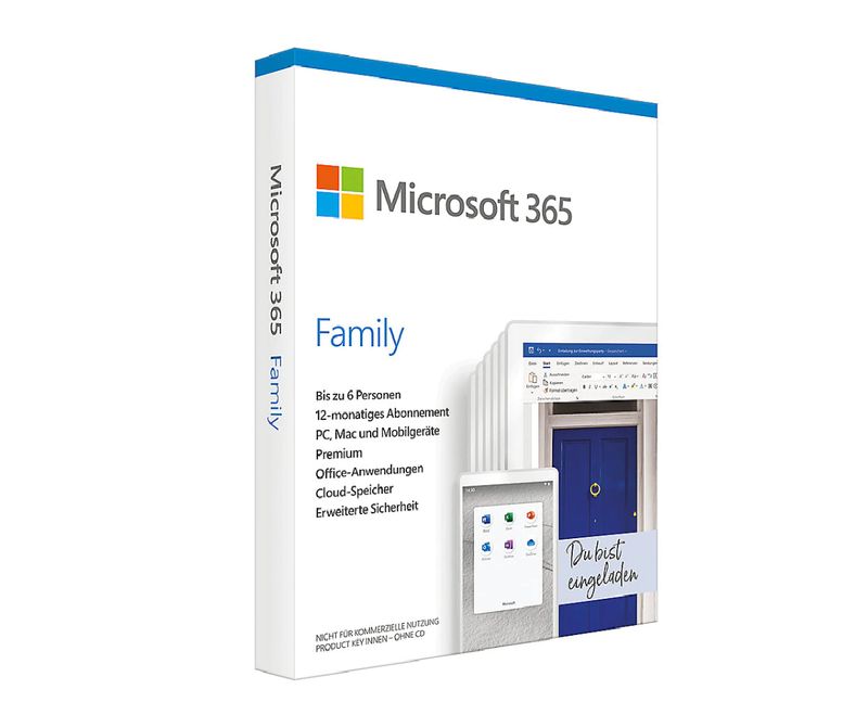Microsoft 365 Family - 6 User - 1 Jahr - PC/MAC